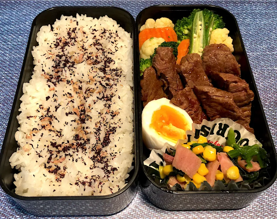 パパ弁当♪ステーキ弁当|ぺこぽこさん