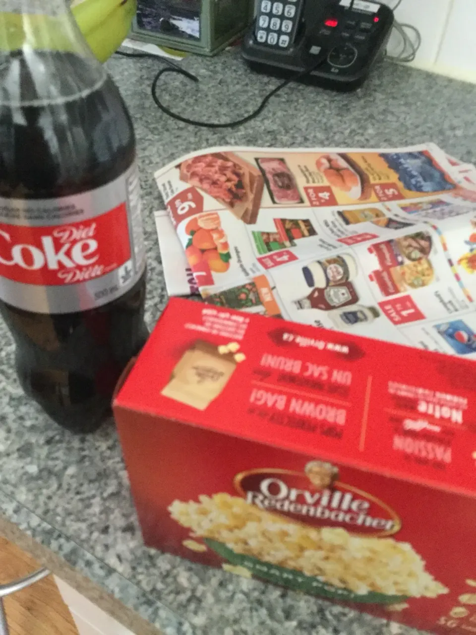 Mini bags popcorn and Diet Coke|ninja kittyさん