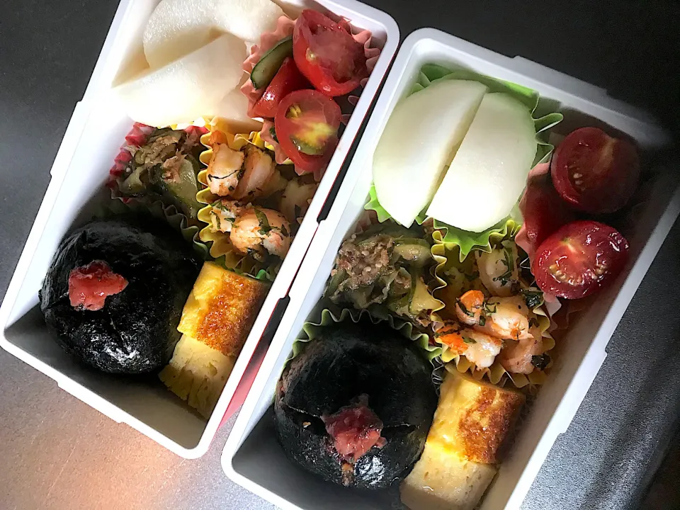 Snapdishの料理写真:あるものお弁当(笑)|ちーさん