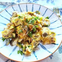 Vegetarian Oyster Omelette , a twist to a local Singaporeans favorite breakfast