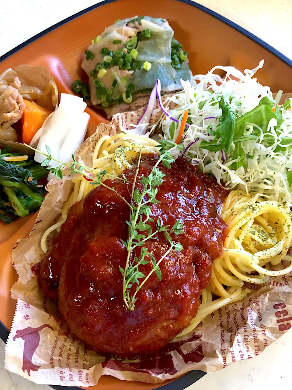 煮込みハンバーグ弁当☺️|みゆきさん