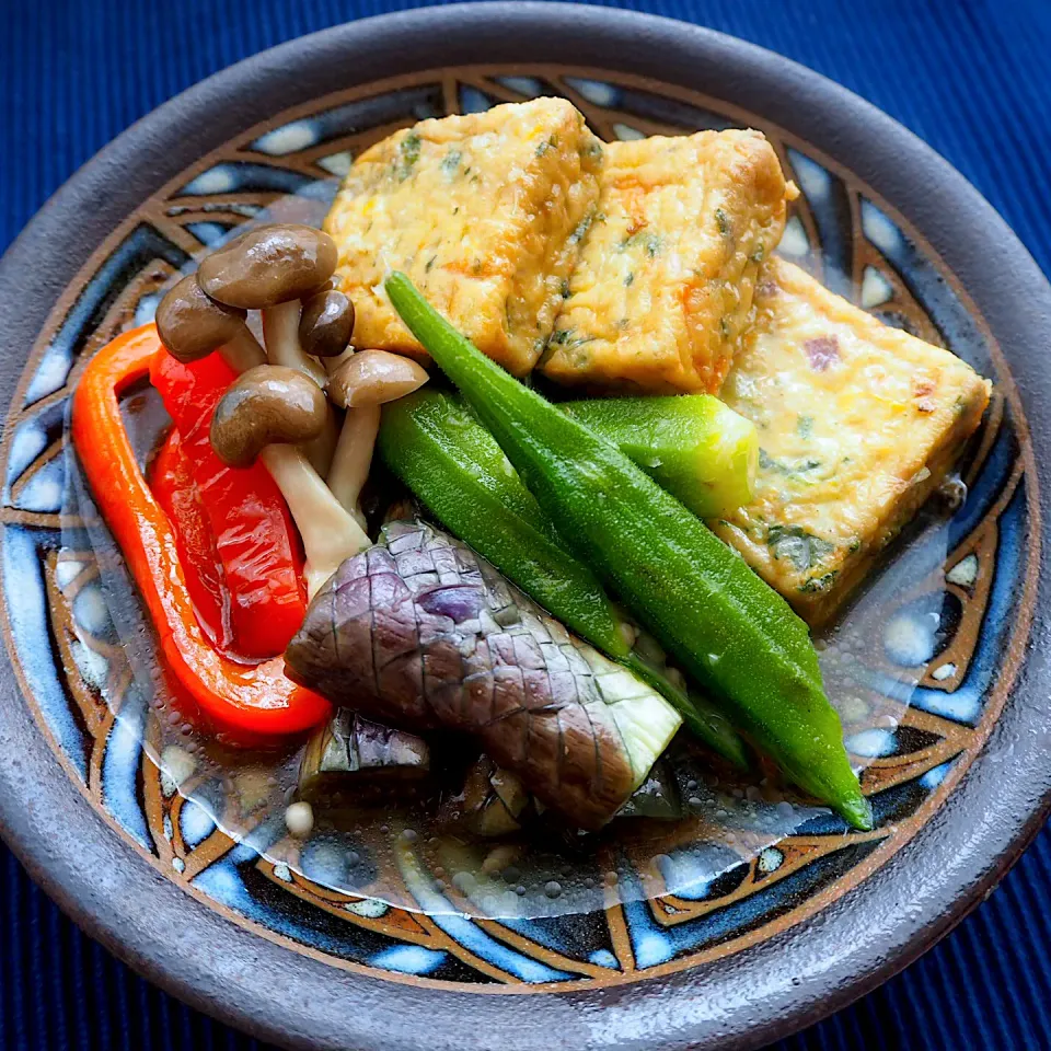 夏野菜とがんもどきの冷たい煮浸し|natuさん