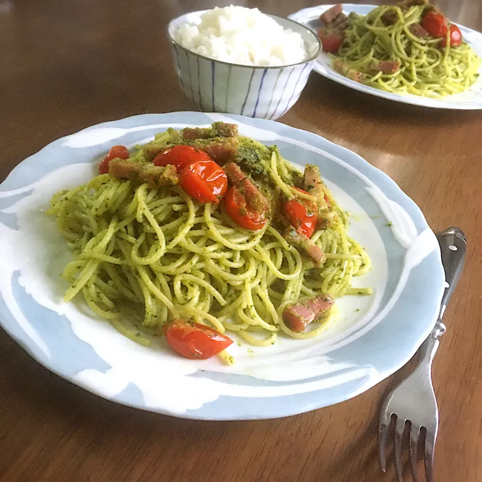 ジェノベーゼパスタ🍝|あっつさん