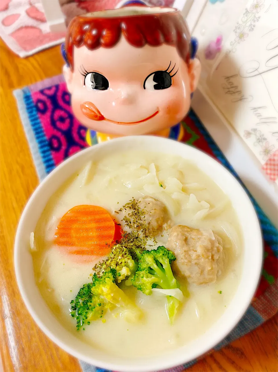 Snapdishの料理写真:業務スーパー食材活用♡冬じゃないけどクリームシチュー。|ぽき。さん