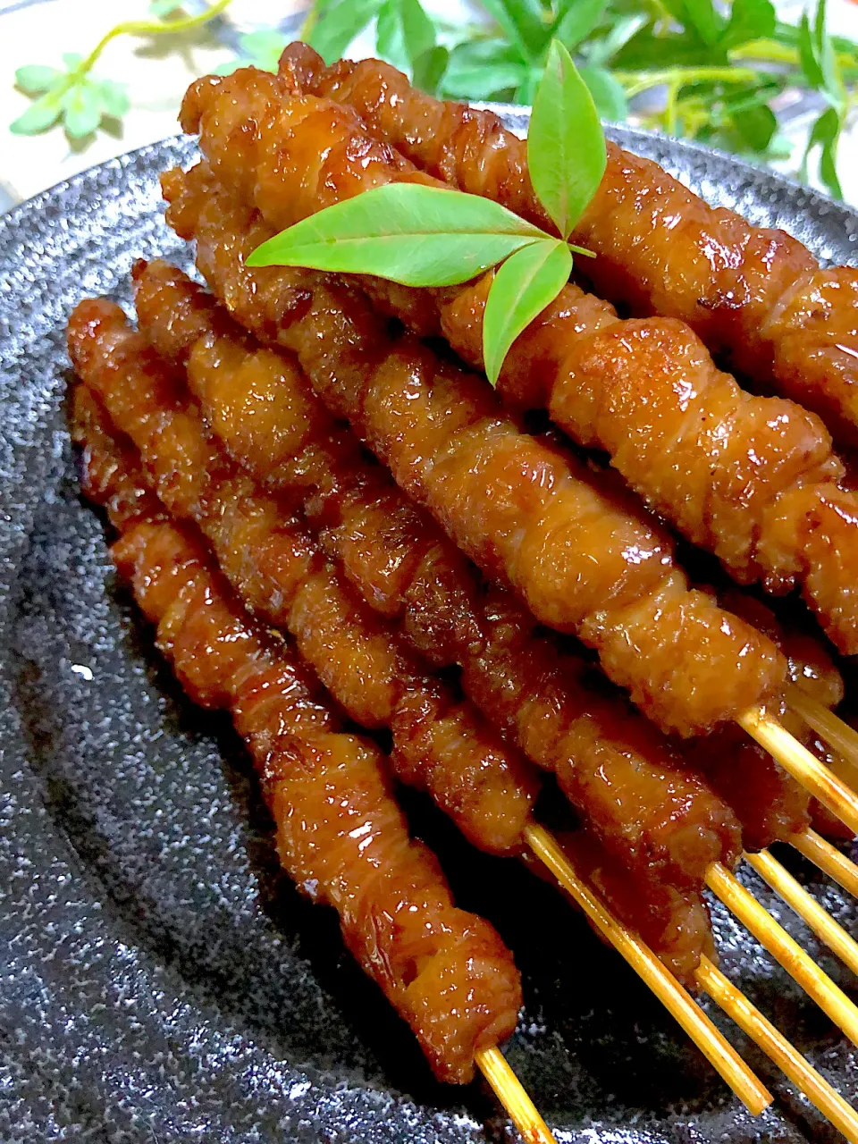 博多名物鶏皮の焼き鳥😍|みゆきさん