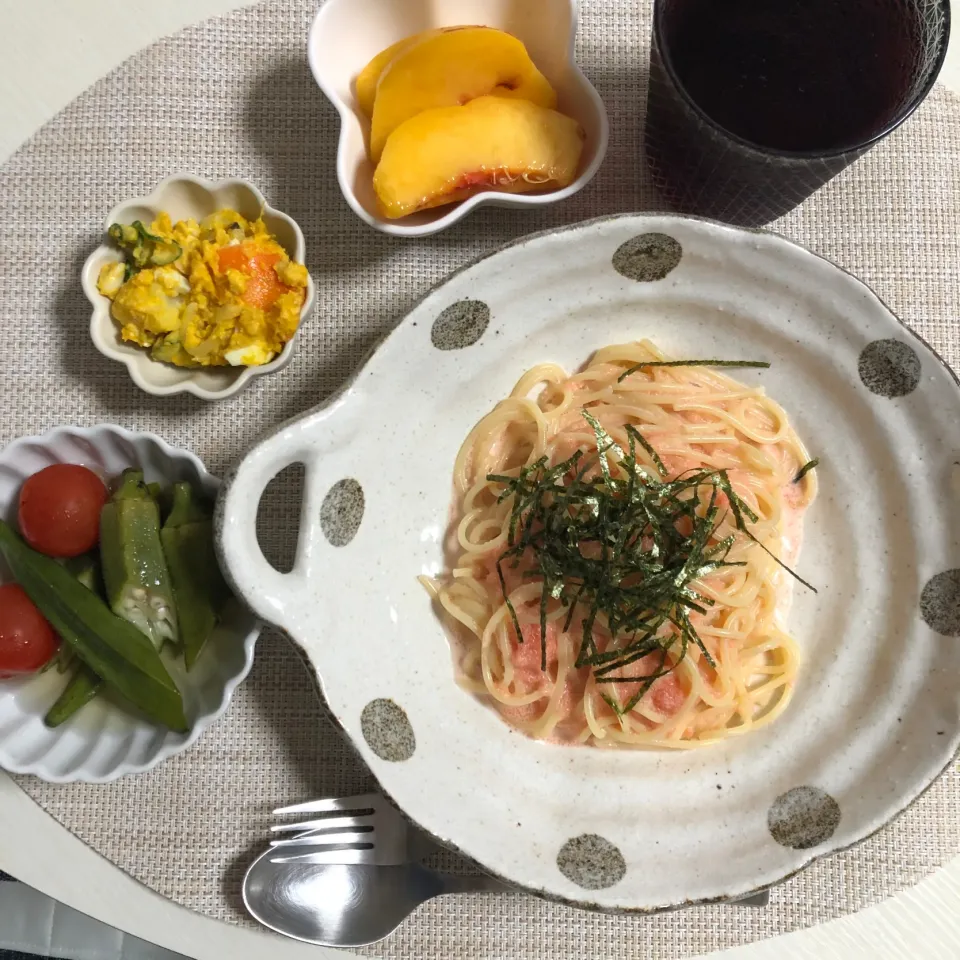 9/11晩ご飯：明太子パスタ|ななみんさん