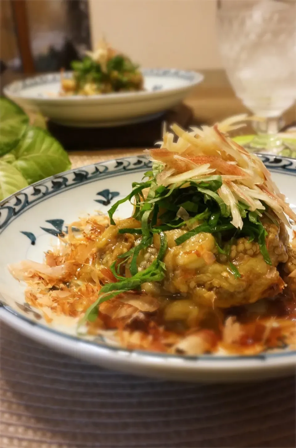 大葉とミョウガ✨薬味た〜っぷり💕の とろりん焼きナス🍆😽|paaruさん