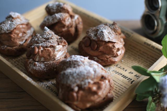 濃厚チョコレートシュークリーム/ゆいか＊さくママ | Snapdish[スナップディッシュ] (ID:ijeima)