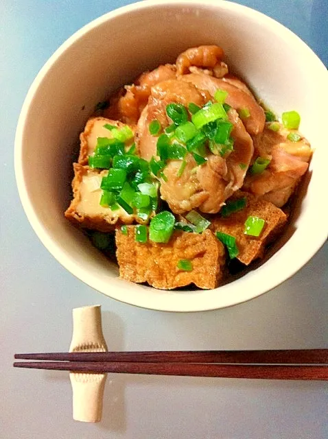 はなこばこさんの厚揚げと鶏もも肉の簡単煮物 #楽天レシピ|楽天レシピさん