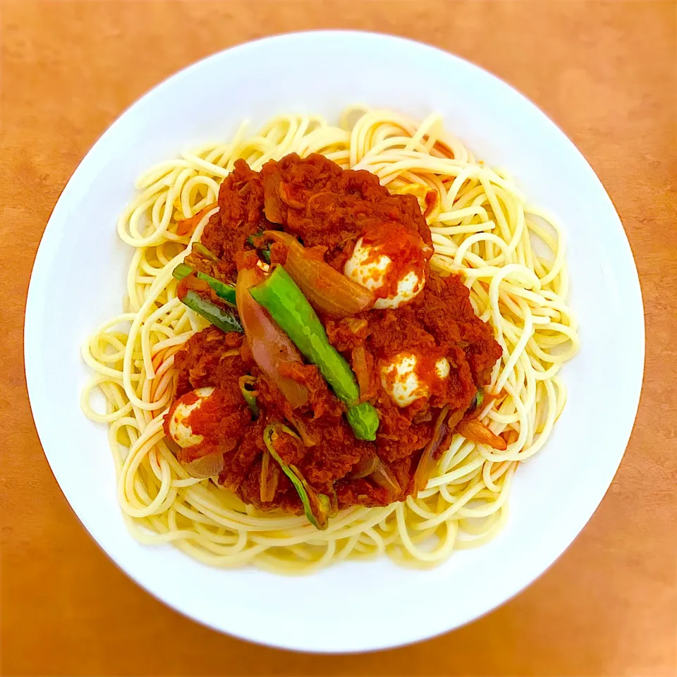 Snapdishの料理写真:Spaghetti time.... itadakimasu|MI 「いどりす」さん