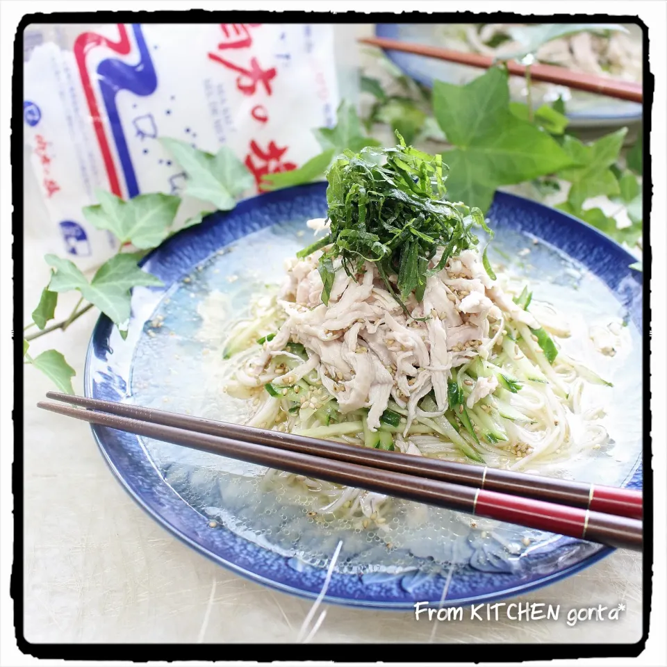 胡麻油香る♬塩ぶっかけそうめん‼︎﻿|gonta*さん