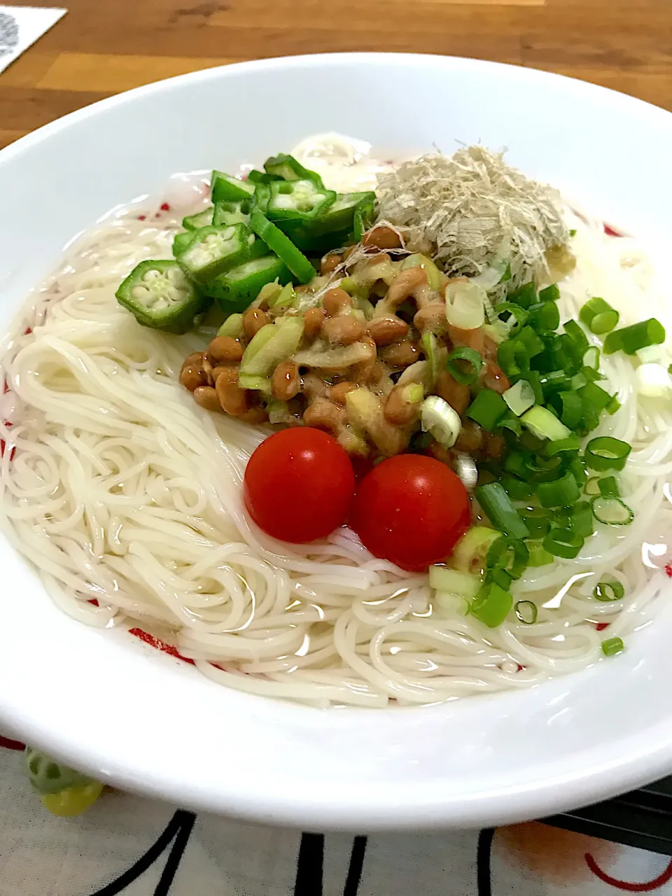 Snapdishの料理写真:冷やし梅塩そうめん|morimi32さん