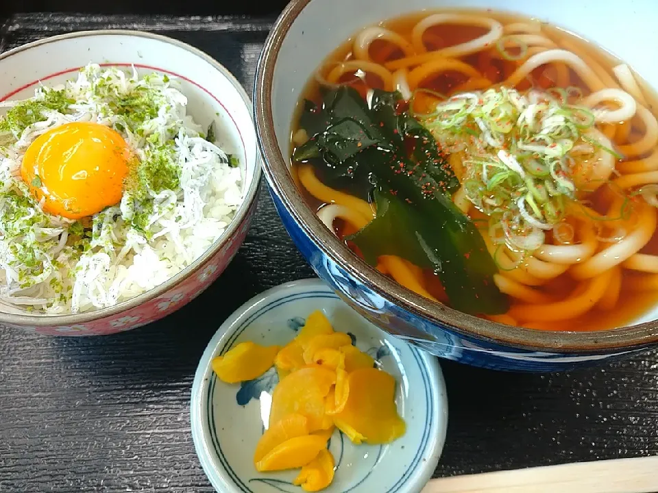 しらす玉子丼うどんセット！|ひろみさん