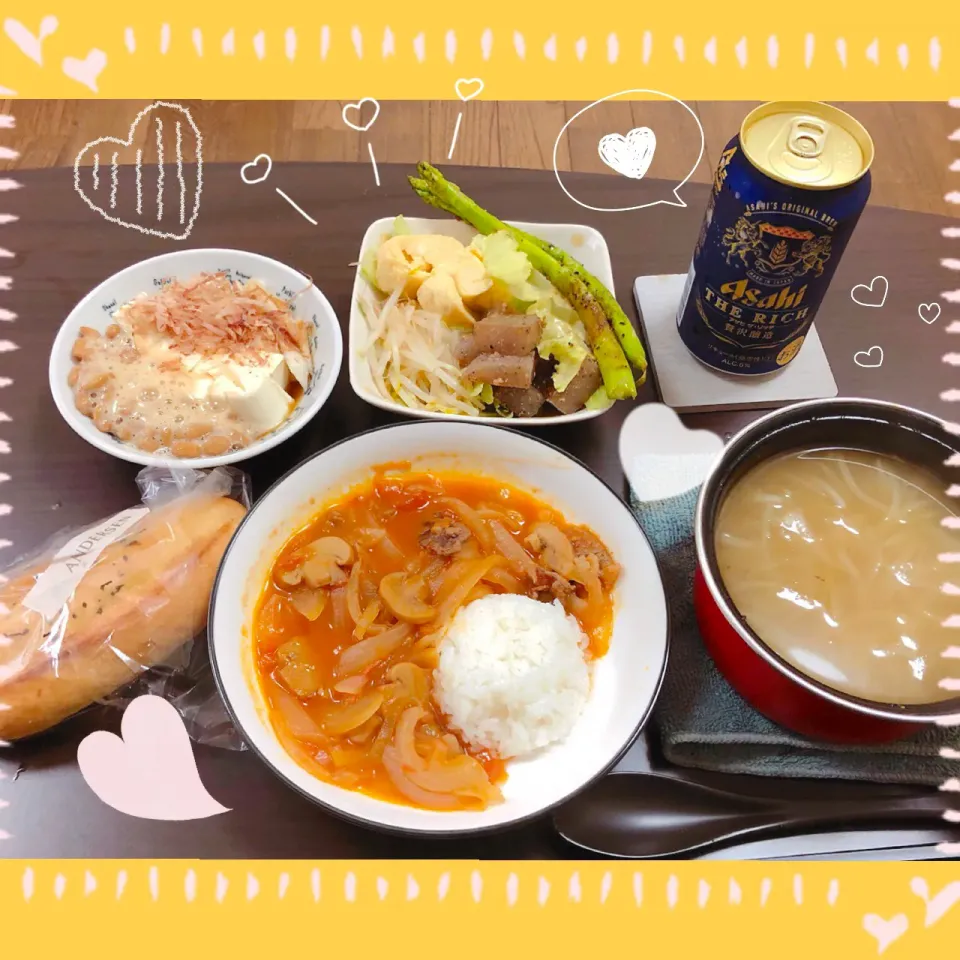 Snapdishの料理写真:９／１３ ｓｕｎ 晩ごはん🍴＊○°|rinaronarさん