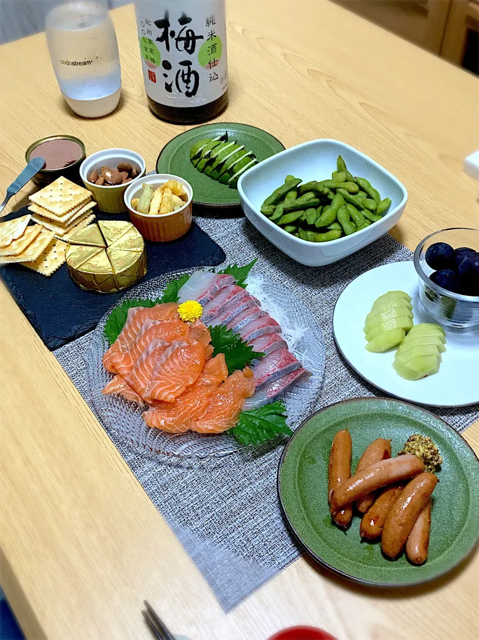 夕食|ツインうさぎさん