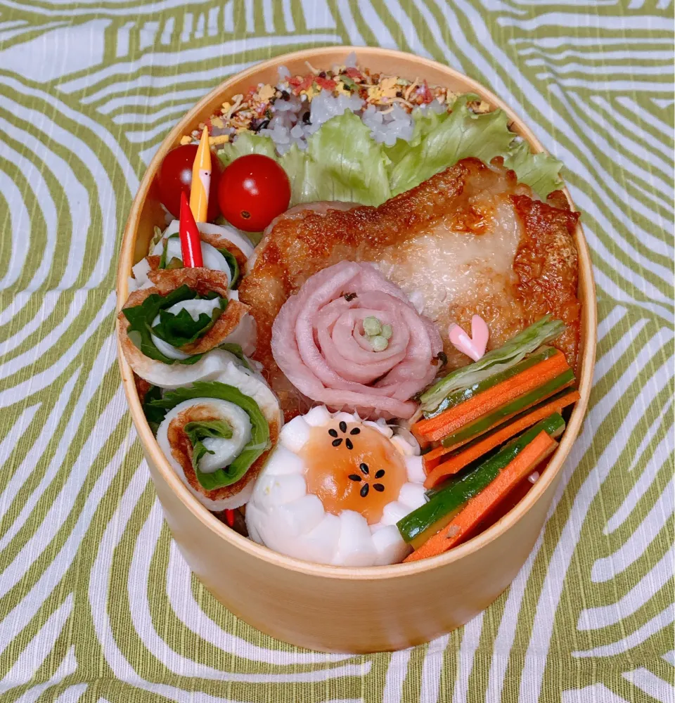 今日の旦那のお弁当は、チキンステーキ弁当にしました^ ^|ヤマネコさん