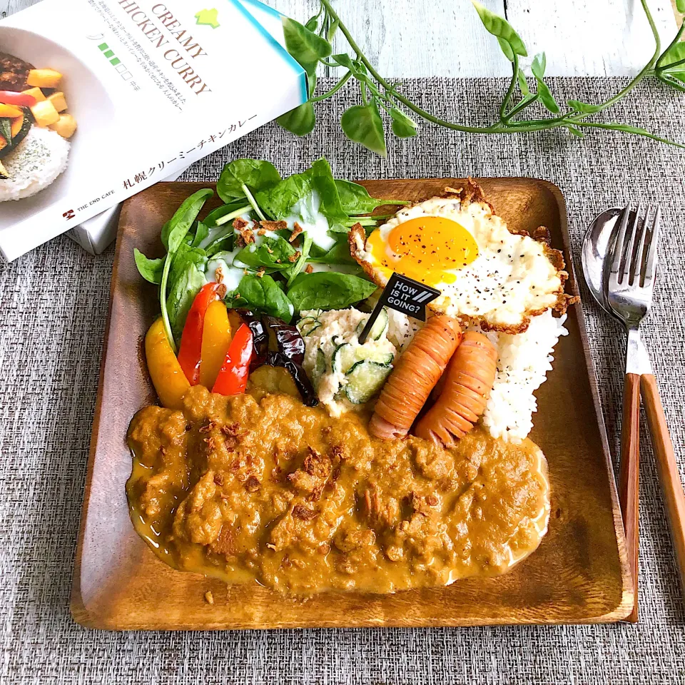 Snapdishの料理写真:野菜たっぷり★クリーミーチキンカレープレート♪|夢ーテルさん