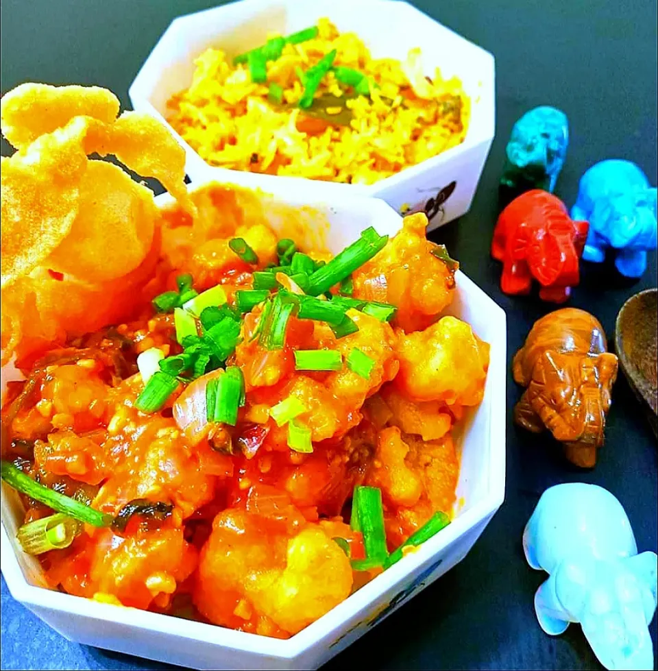 Gobi Manchurian ~ sweet and sour fried cauliflowers|Fatmamaさん