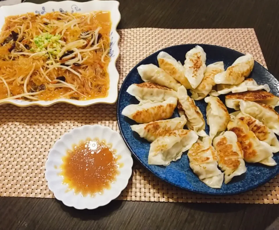 もやし入り麻婆春雨&浜松餃子|yoshiyoshiさん