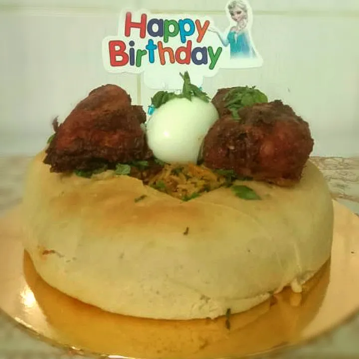 Biriyani cake with real biriyani inside|Ram Ramさん