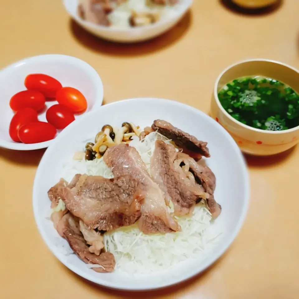 Snapdishの料理写真:牛カルビ丼|early tasteさん