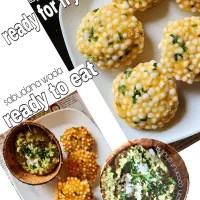 Sabudana wada ...with fresh coconut chutney
tapioca pearls.|JOYさん