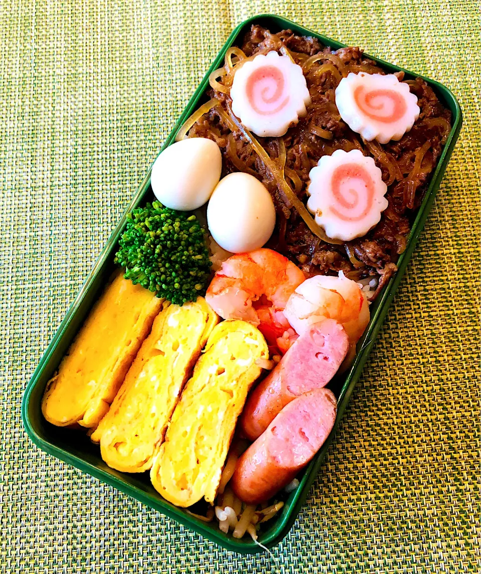 Snapdishの料理写真:牛すき煮と卵焼きのお弁当|＊ayabianさん