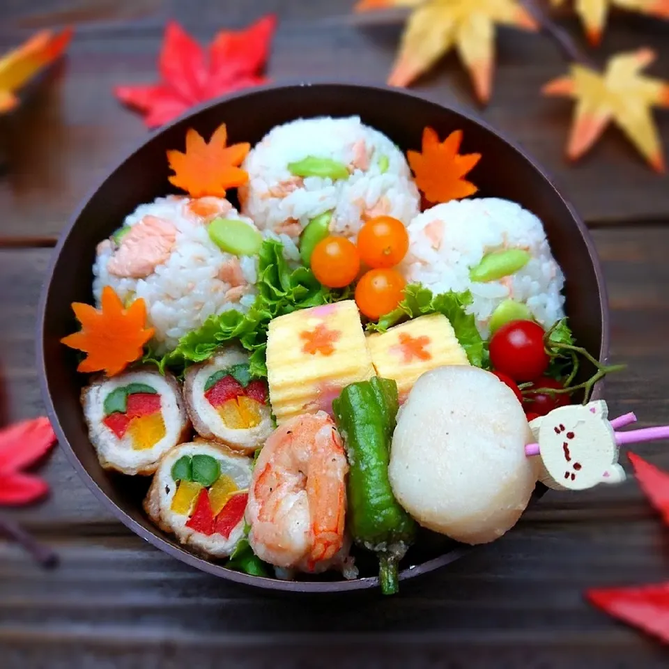 鮭おにぎり弁当|りょこさん