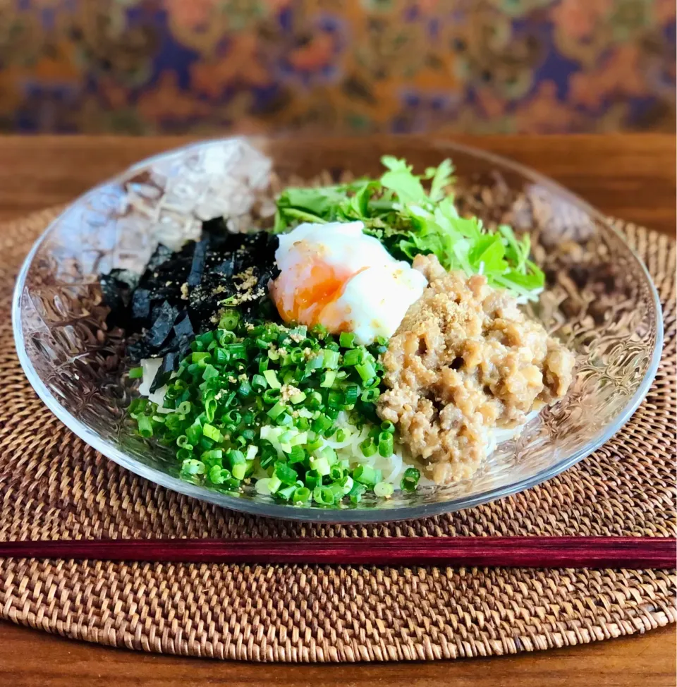 温麺で台湾混ぜそば風|マユマユさん