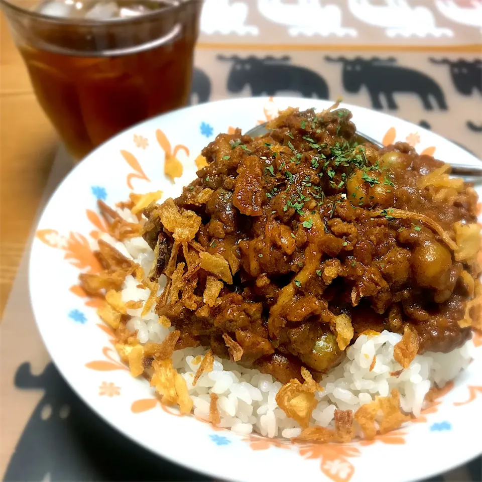 しめじと豆のキーマカレー|ayayanさん