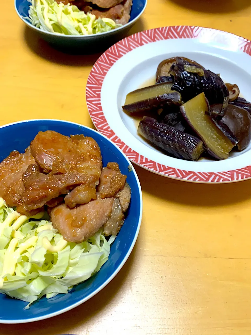 生姜焼き　那須と椎茸の煮物|kay☺︎さん