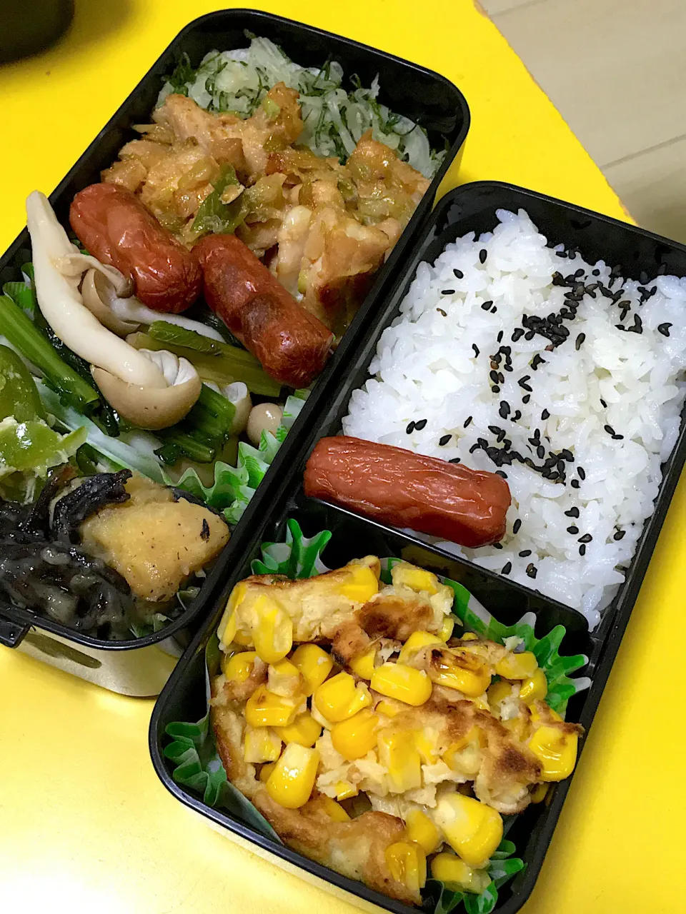 ピリ辛鶏のネギまみれ弁当|4jemさん