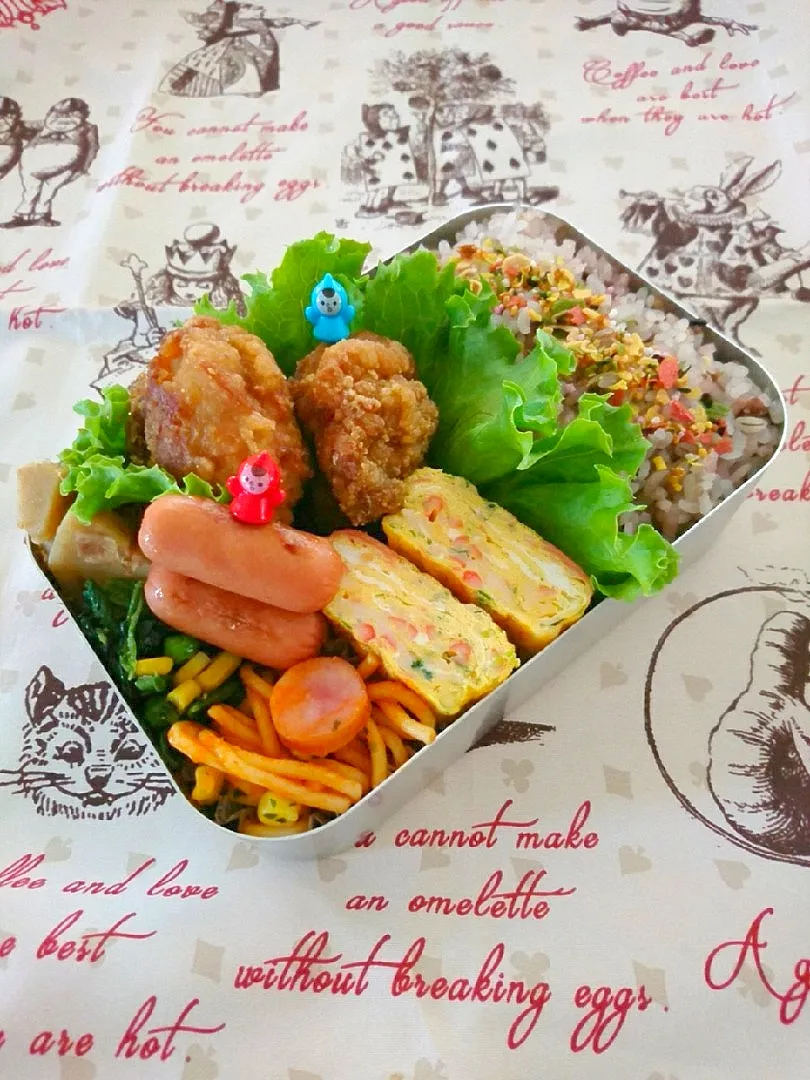 唐揚げ弁当💕|いちごさん