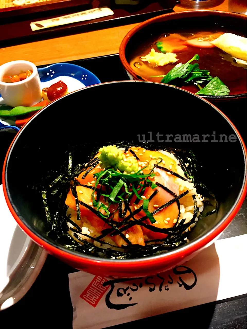 ＊ビワマス丼とのっぺいうどん＊|ultramarineさん