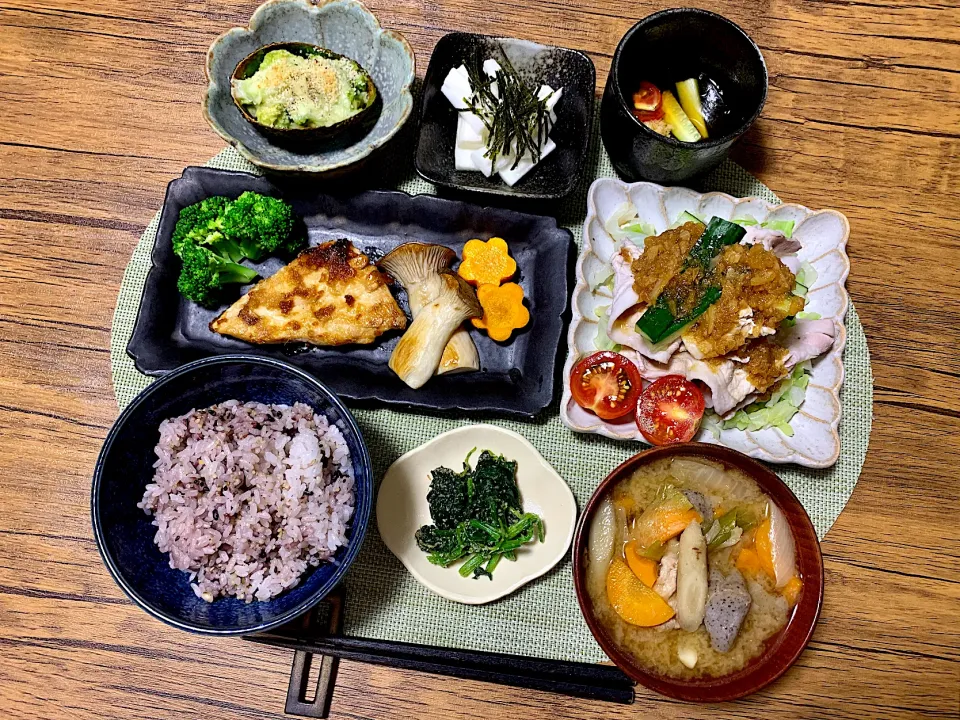 豚しゃぶサラダ和定食|まるまるレモンさん