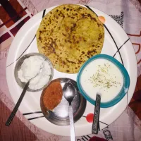 Potato Prantha with Home Made butter and Chatni|Lakhsさん