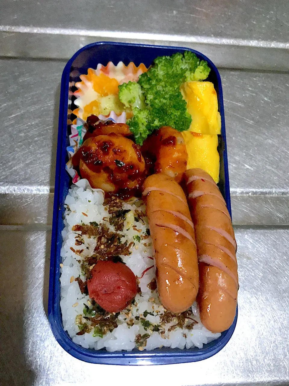 焦げたエビチリのお弁当♪|こーやさん