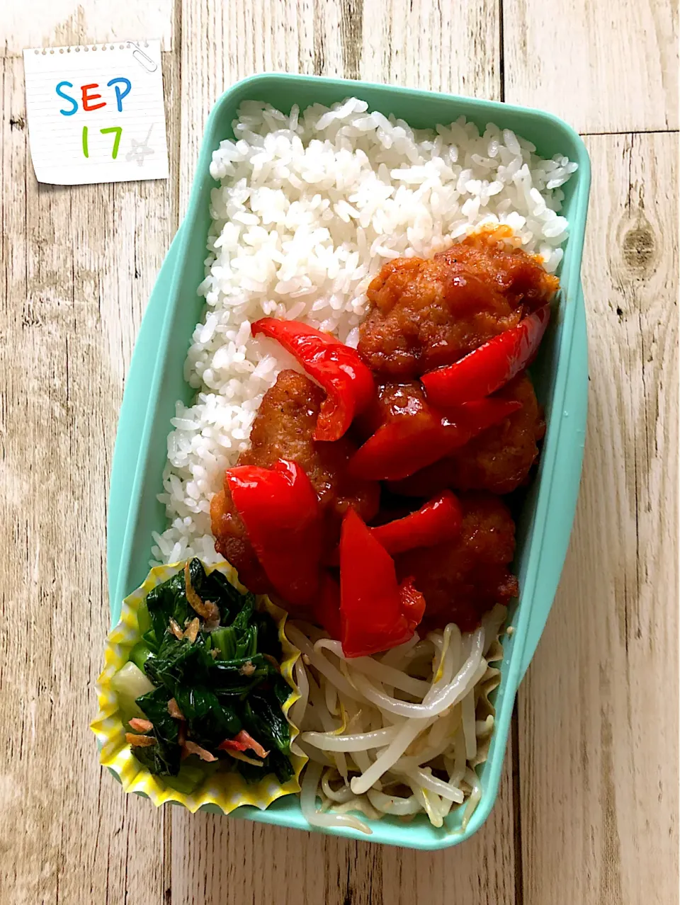 酢鶏+桜海老と青梗菜炒め+もやしナムル|Kazuya Miyukiさん