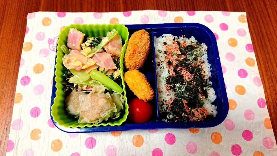 Snapdishの料理写真:小松菜とベーコンと卵の炒め物❤️旦那さんお弁当🎵😊|かおるcitronさん