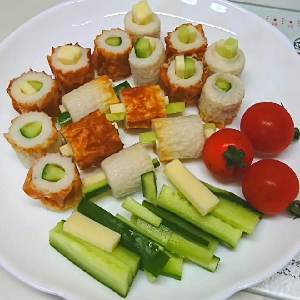 ちくわきゅうり🥒&チーズ🧀|しまだ ちえこさん