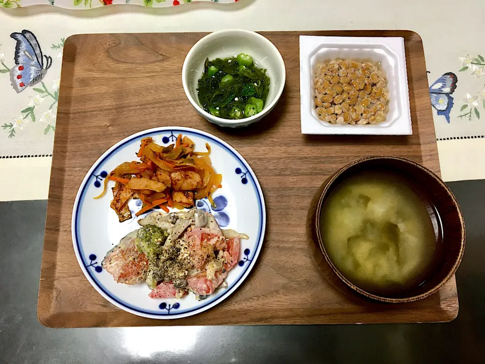 鮭の粒マスタードマヨマリネのご飯|みよさん