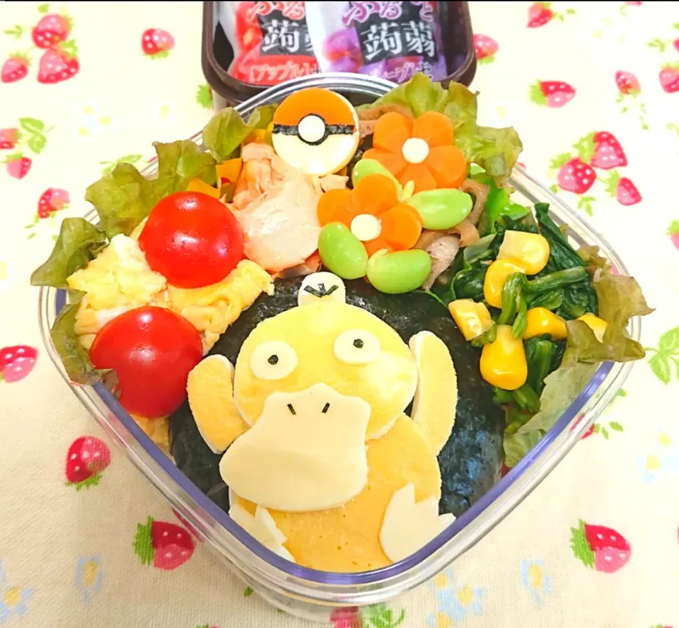 ポケモン コダック弁当❤️|みちゅあしさん