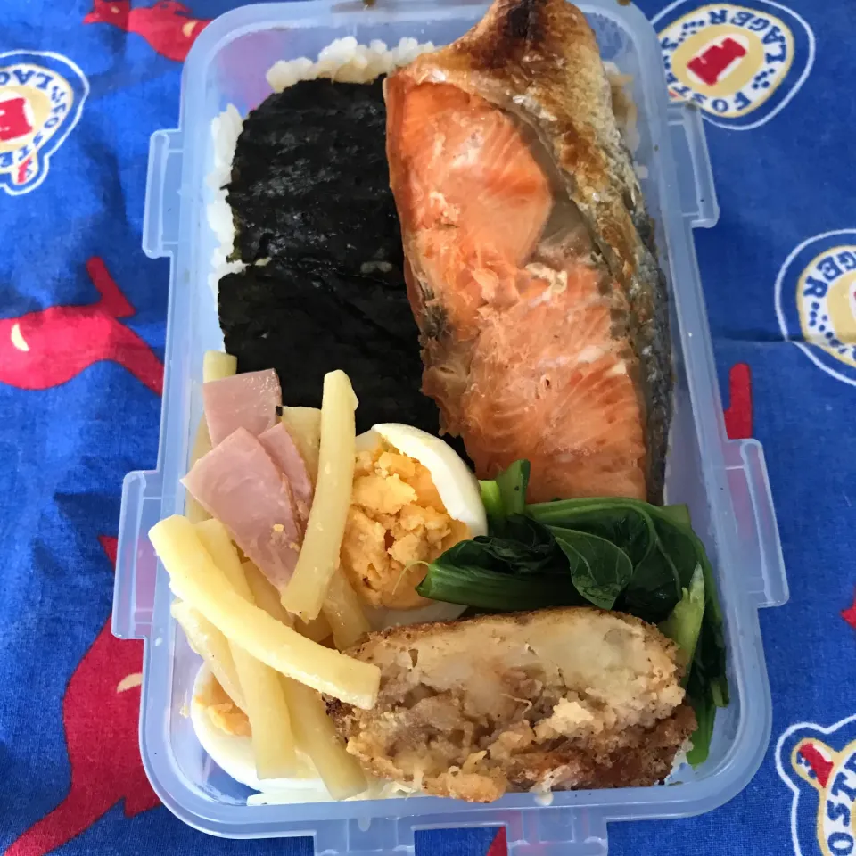 Snapdishの料理写真:のり鮭弁当|純さん