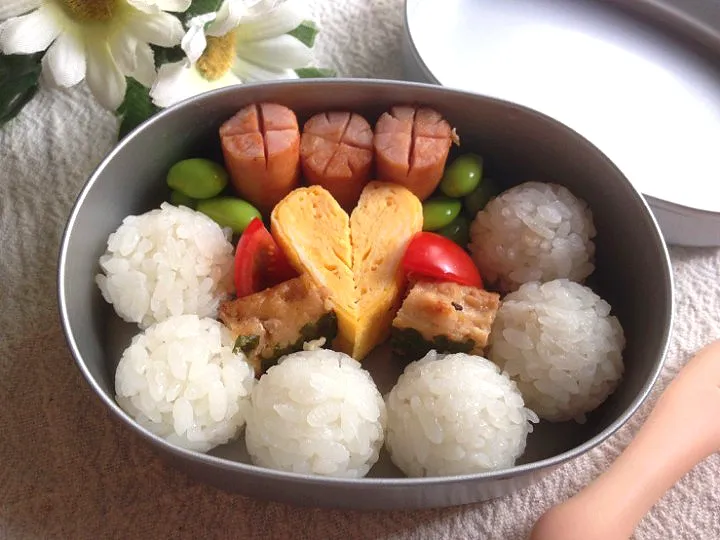 Snapdishの料理写真:✽ちびたん✽年少さんお弁当✽|＊抹茶＊さん