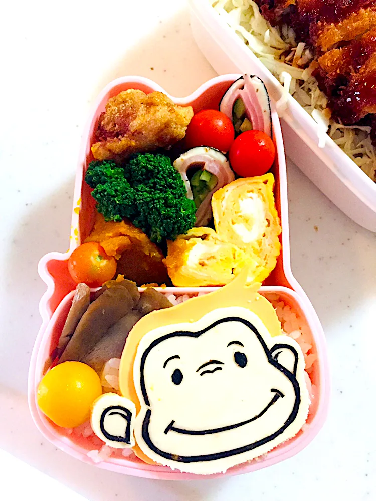 みぃさんの料理 息子弁当🍙
#キャラ弁#デコ弁#おさるのジョージ|pimoriさん