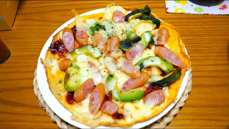 Snapdishの料理写真:きじまりゅうたさんのお料理
パン粉ピザ🍕|卯月さん