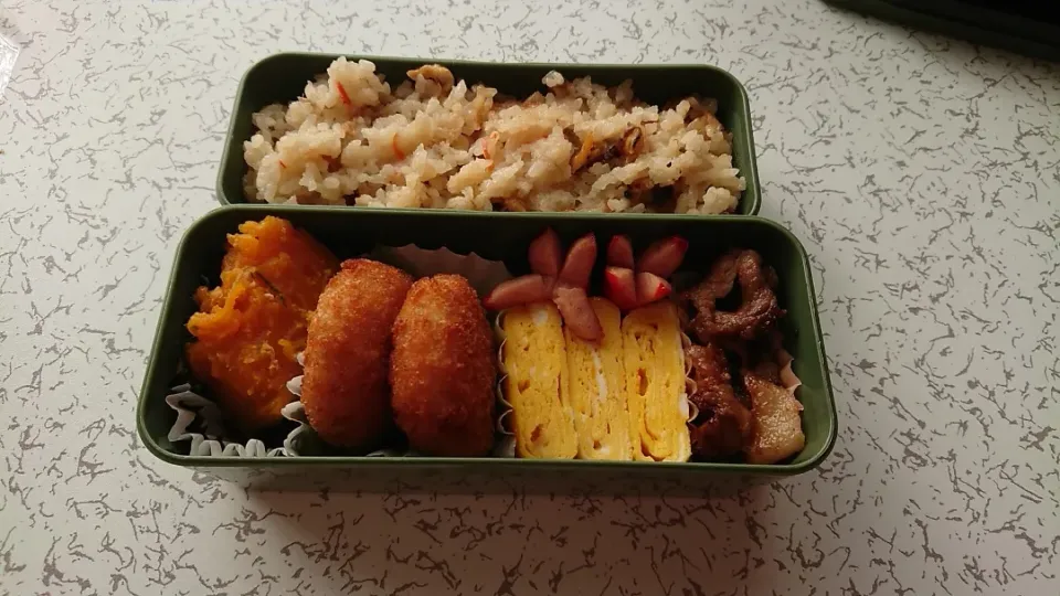 息子君炊き込みご飯弁当～|マアジュさん