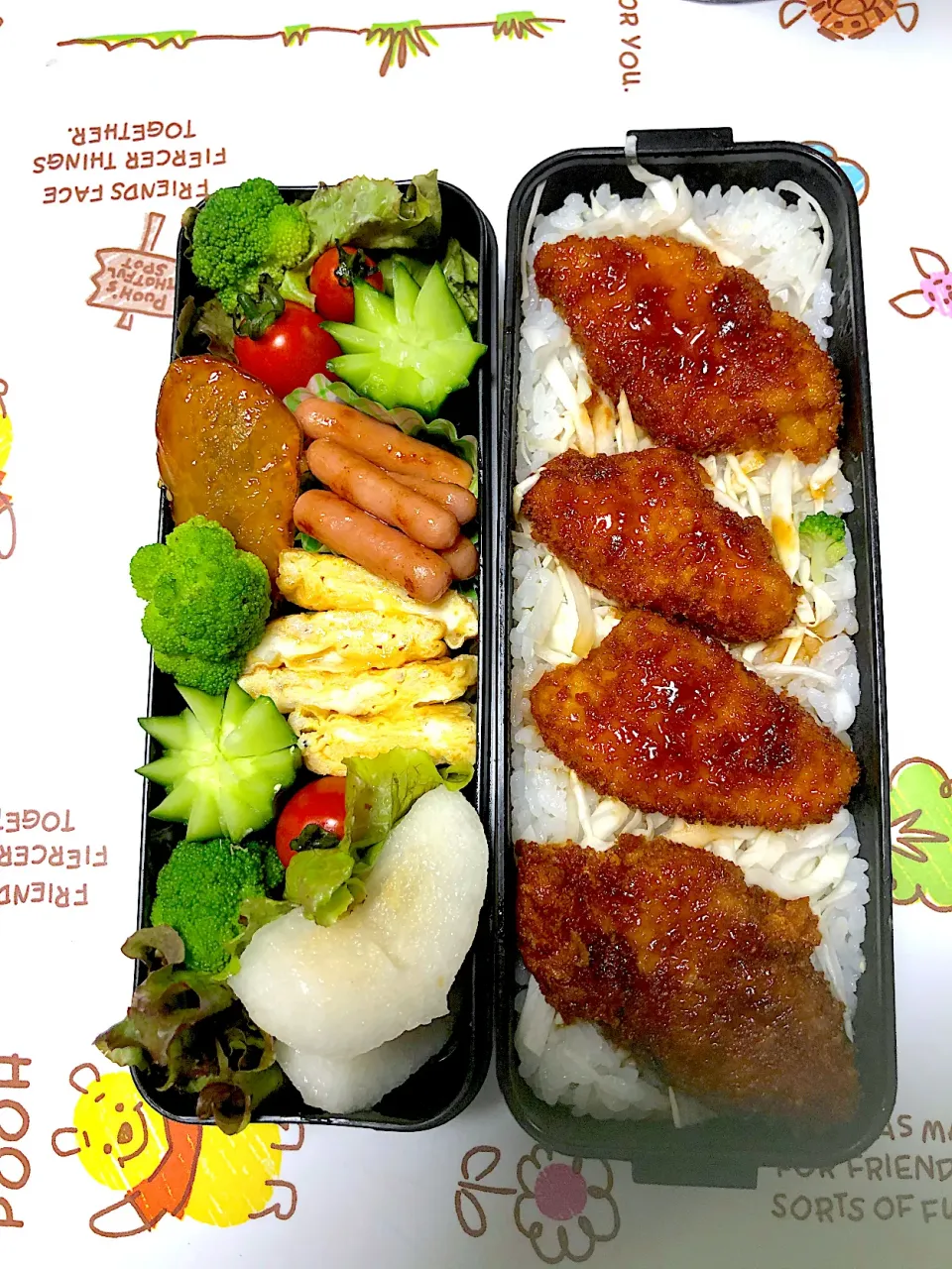 息子高校見学　ソースカツ弁当🍱|カスタードクリームさん