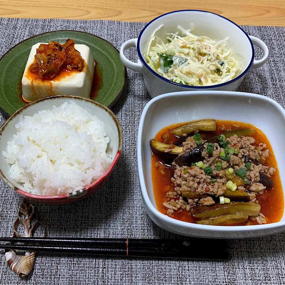 夕食|ツインうさぎさん