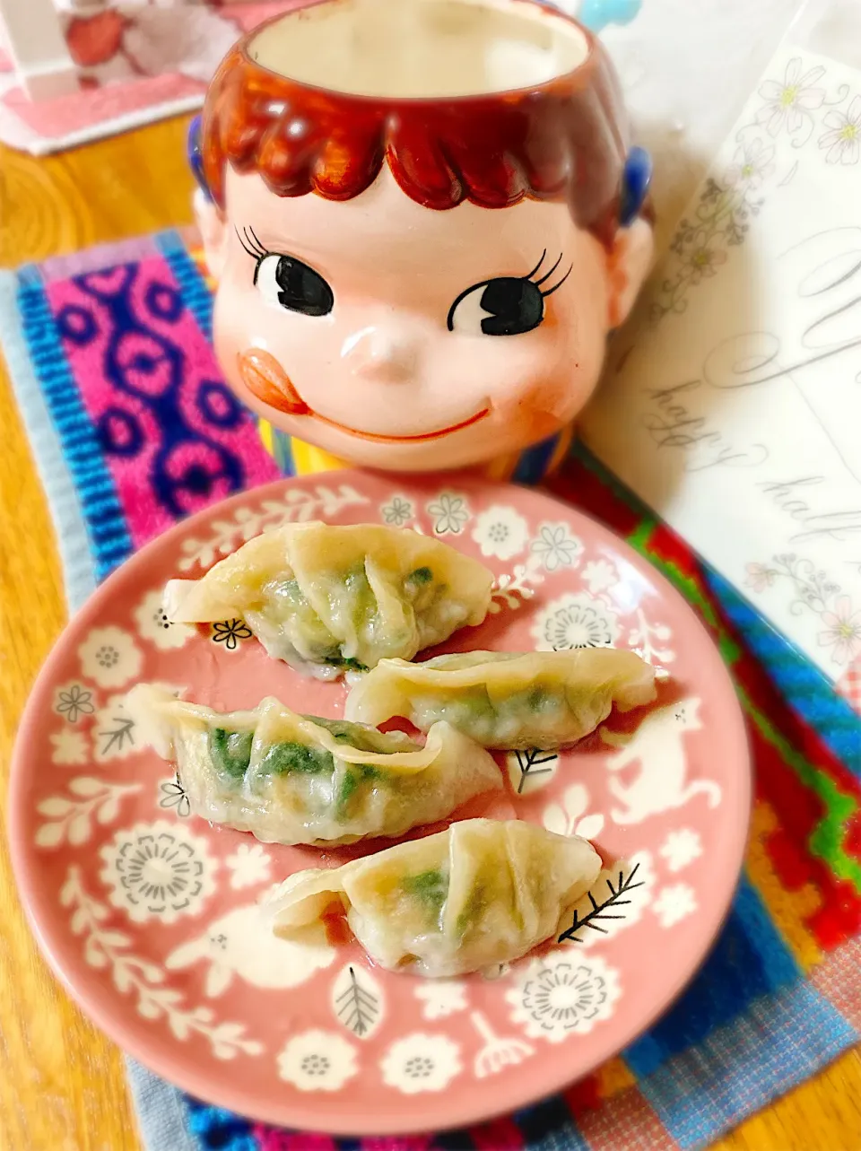 手掴み食べシリーズ♡皮も手作りミニミニ餃子。|ぽき。さん